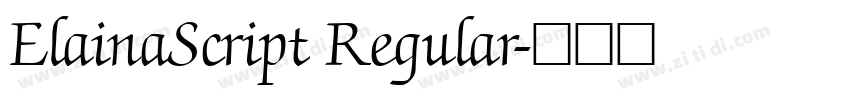 ElainaScript Regular字体转换